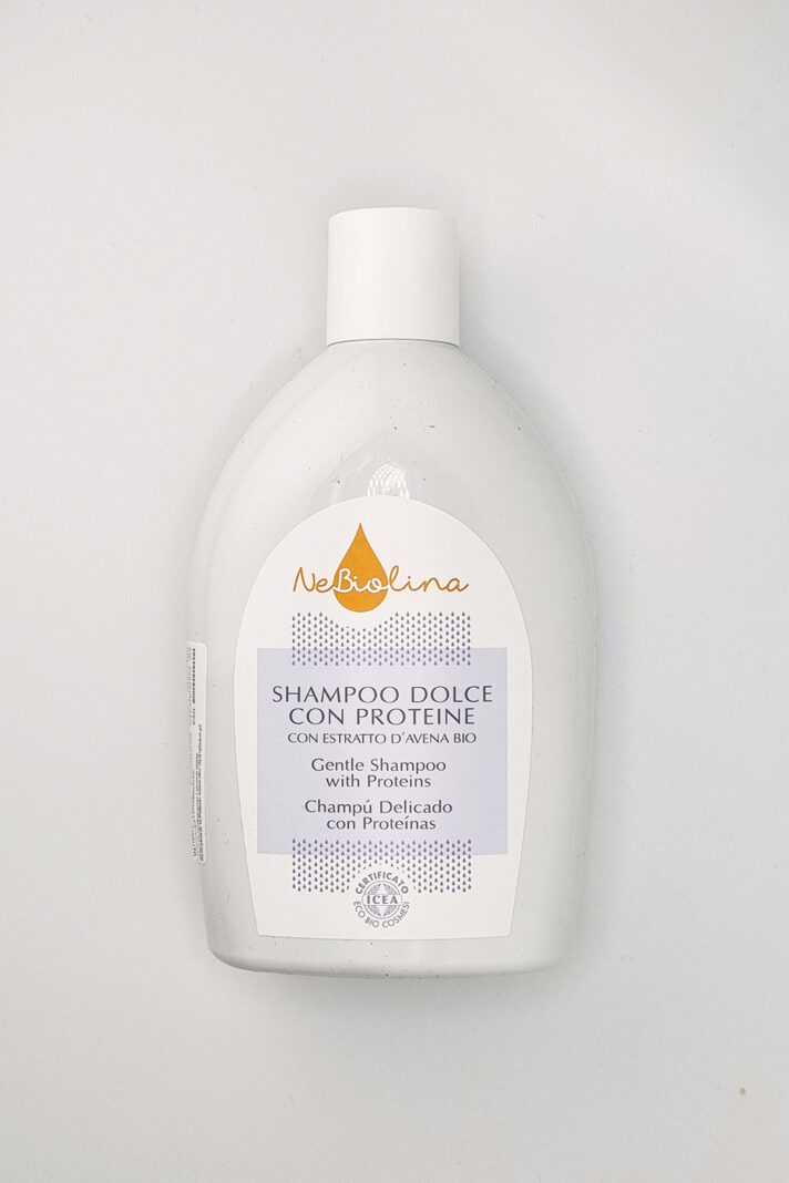 naturalny szampon do włosów dla dzieci, alergia, skóry wrażliwej Nebiolina, z proteinami z owsa
