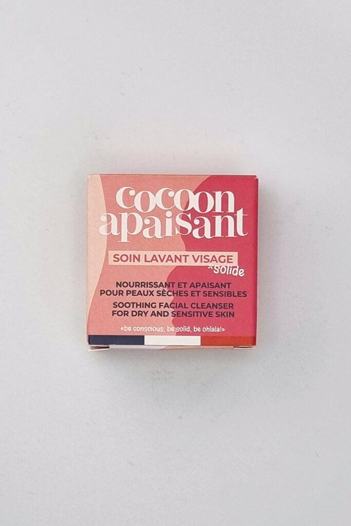 Żel do mycia twarzy w kostce do skóry suchej i wrażliwej, KOJĄCY KOKON, 28 ml, Lamazuna