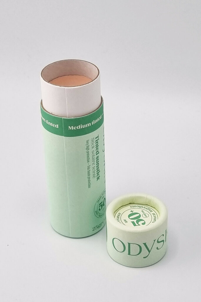 ztyft przeciwsłoneczny SPF50+, kryjący, 100% naturalnych składników, COSMOS ORGANIC, wegański, 25 g, ODYSKIN