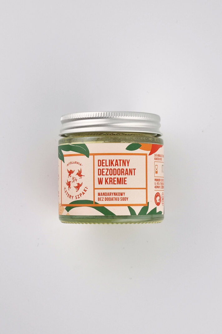Delikatny dezodorant w kremie cztery szpaki, mandaryka
