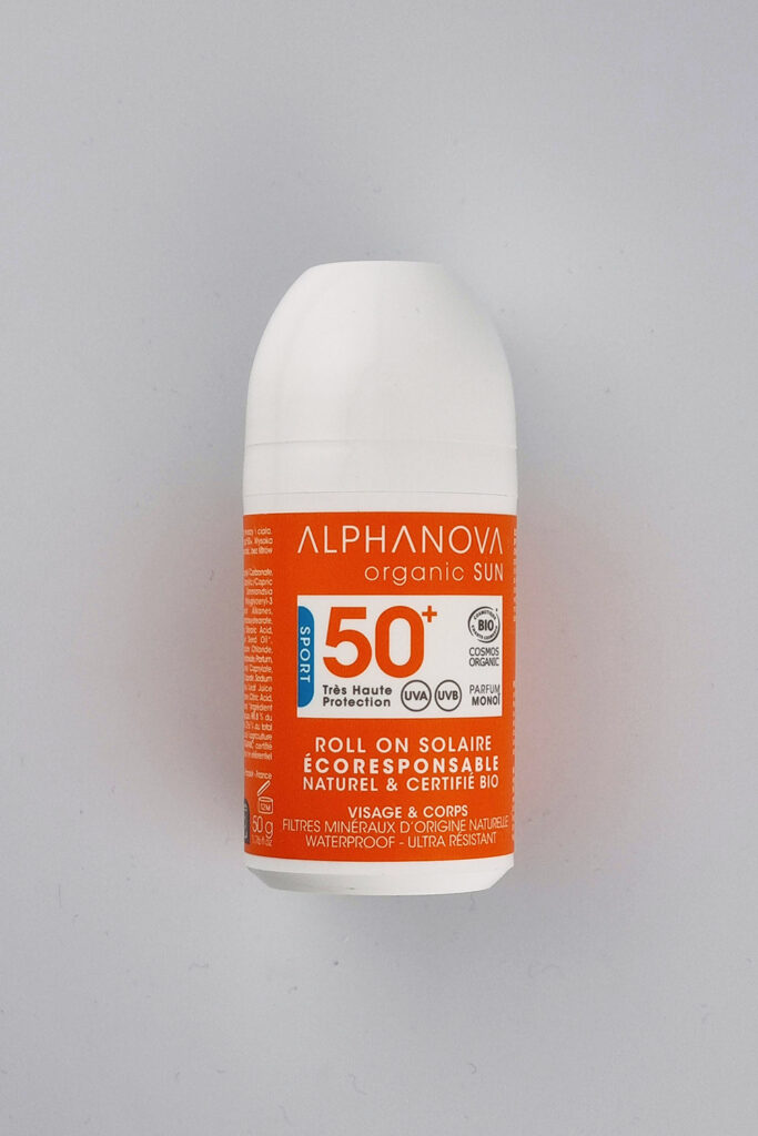 Krem z filtrem SPF50 w kulce, Alphanova filtr mineralny,