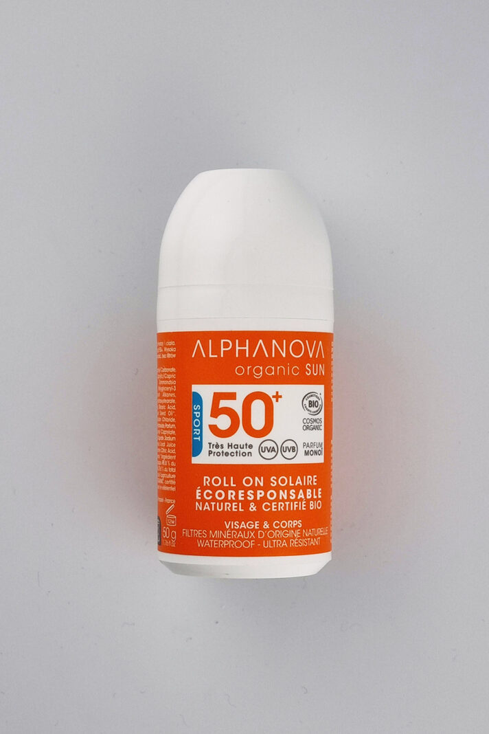 Krem z filtrem SPF50 w kulce, Alphanova filtr mineralny,