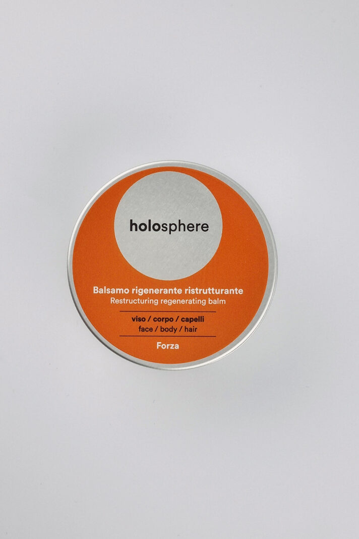 Balsam regenerujący 3w1 do twarzy, ciała i włosów – z olejami roślinnymi i ekstraktami ziołowymi Holosphere Forza Sapone di un tempo