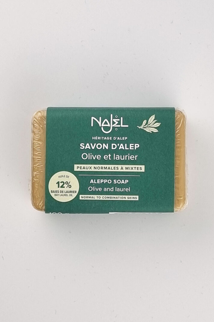 Naturalne mydło Aleppo 12% oleju laurowego dla każdej skóry 100g