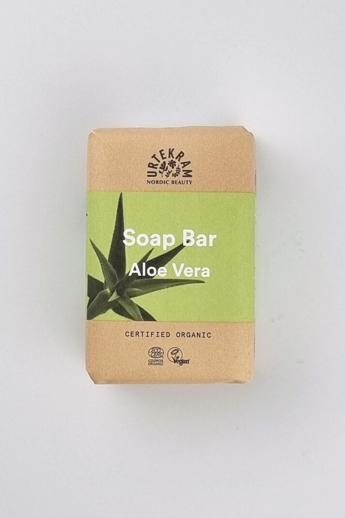 Naturalne Mydło roślinne w kostce ALOES Urtekram