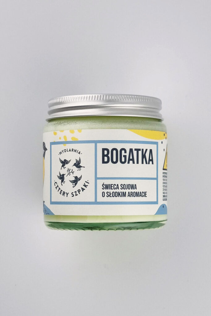 Naturalna świeca sojowa bogatka
