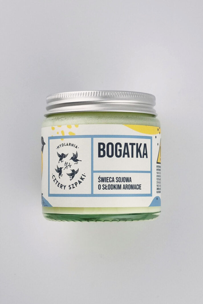 Naturalna świeca sojowa bogatka