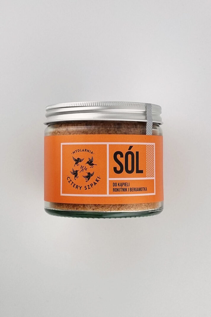 Sól do kąpieli - rokitnik i bergamotka Cztery Szpaki