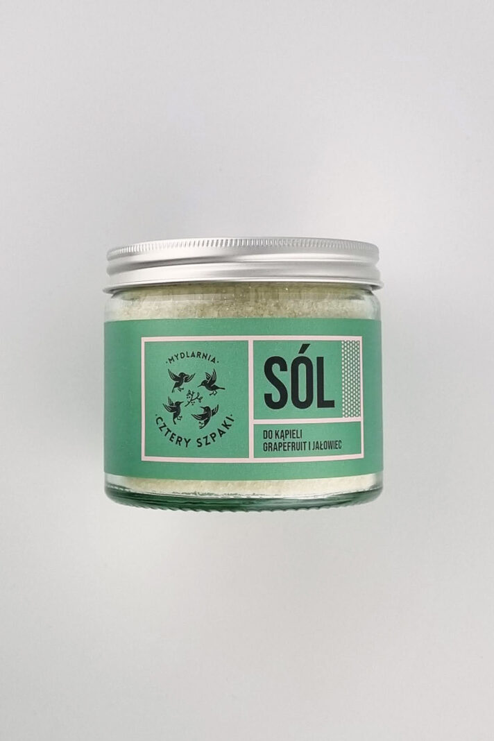 Sól do kąpeili 4 szpaki grapefruit i jałowiec