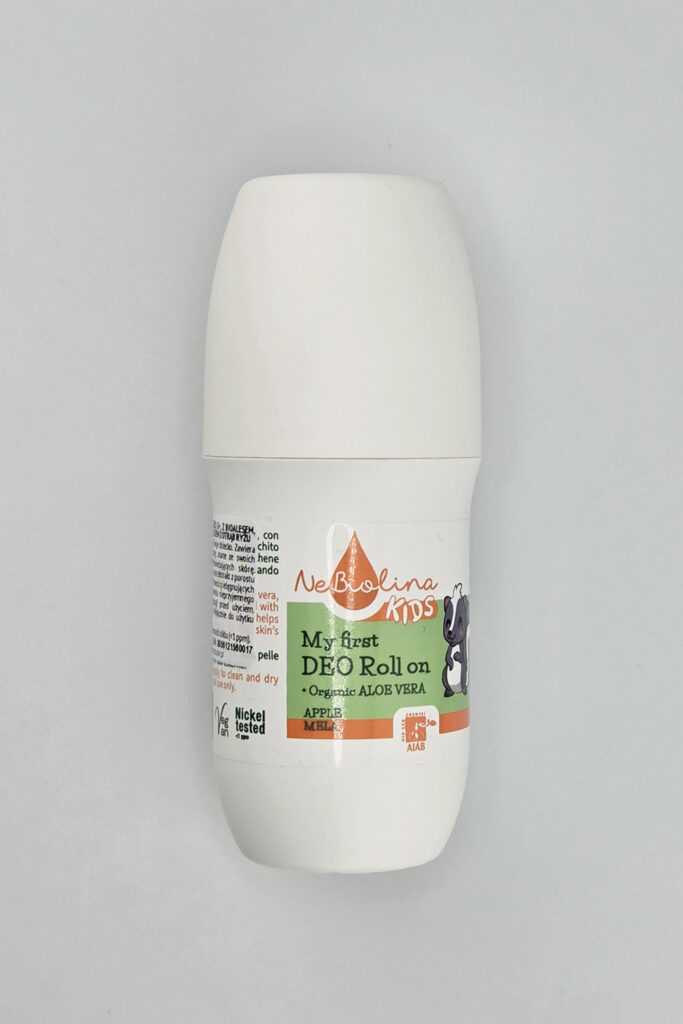 Naturalny dezodorant dla dzieci Nebiolina. Pierwszy dezodorant