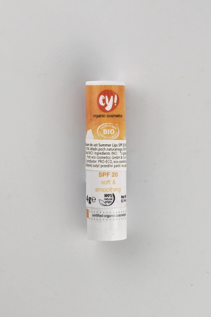 Naturalny balsam do ust SPF 20 Eco Cosmetics, pomadka ochronna z filtrem
