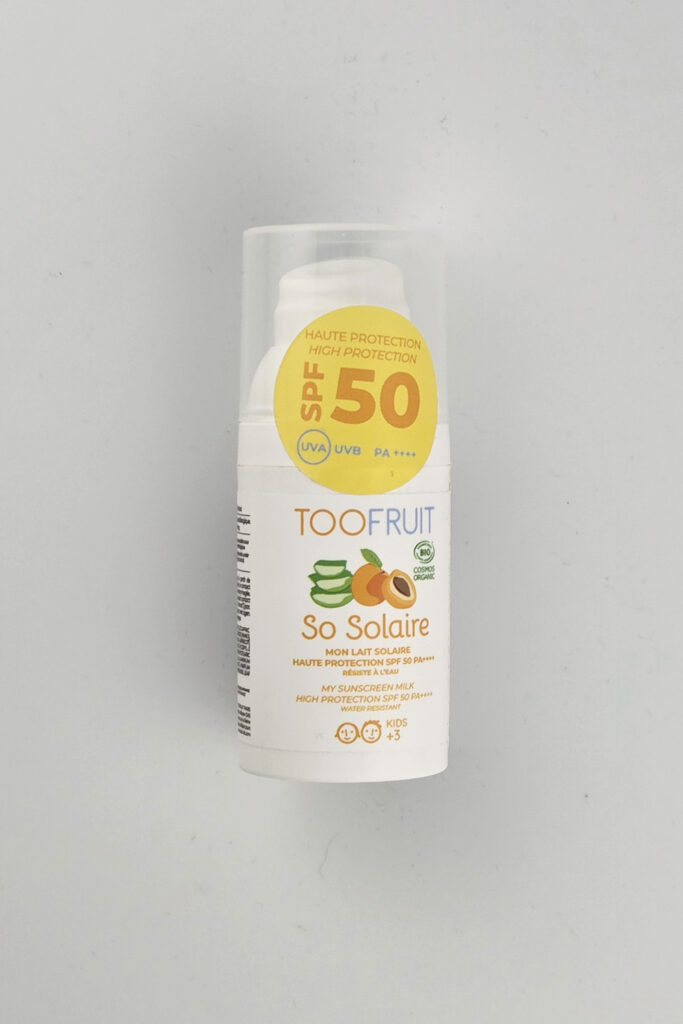 Naturalny krem na słońce dla dzieci SPF mleczko przeciwsłoneczne dla dzieci SPF 50 TooFruit My Sun Milk