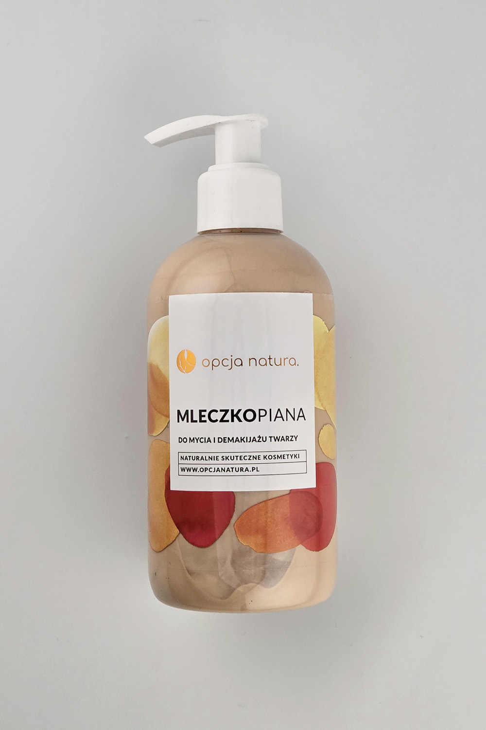 mleczkopiana do mycia i demakijażu twarzy Opcja Natura