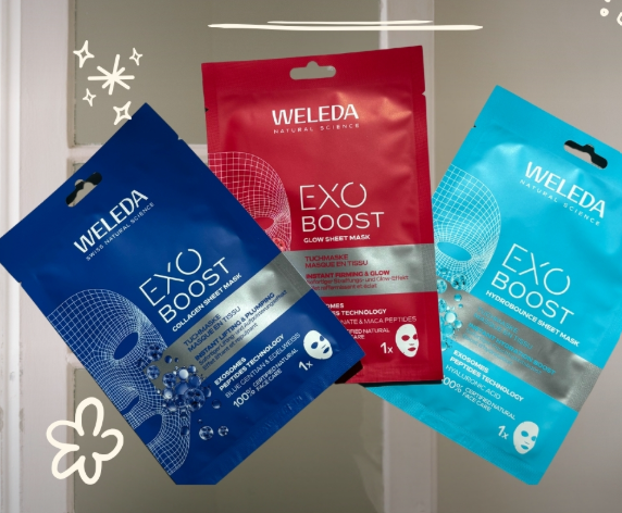 Nawilżająca maseczka w płachcie z granatem, peptydami Exo Boost Glow - obrazek 4