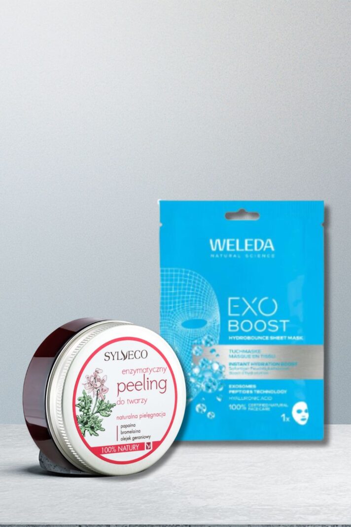 Zestaw kosmetyków naturalnych Sylveco Weleda peeling i maseczka