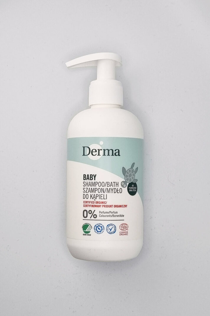 Naturalny płyn szampon dla dzieci i niemowląt, azs alergia, Derma
