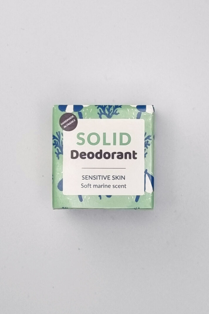 Naturalny Dezodorant w kostce dla skóry wrażliwej, morska słodycz, COSMOS ORGANIC, Lamazuna, bez aluminium, bez sody