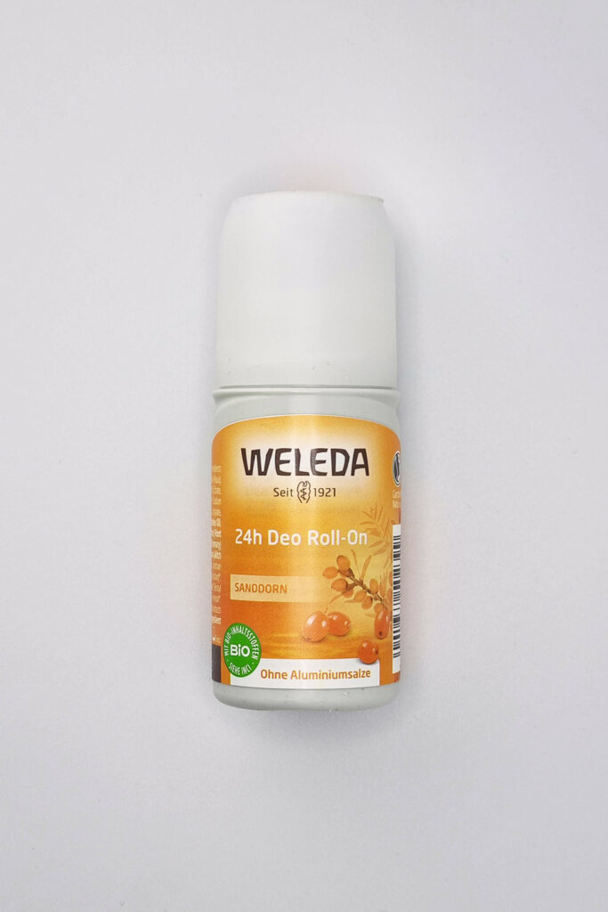Naturalny dezodorant w kulce bez aluminium, Weleda, roll-on, nie zatyka porów