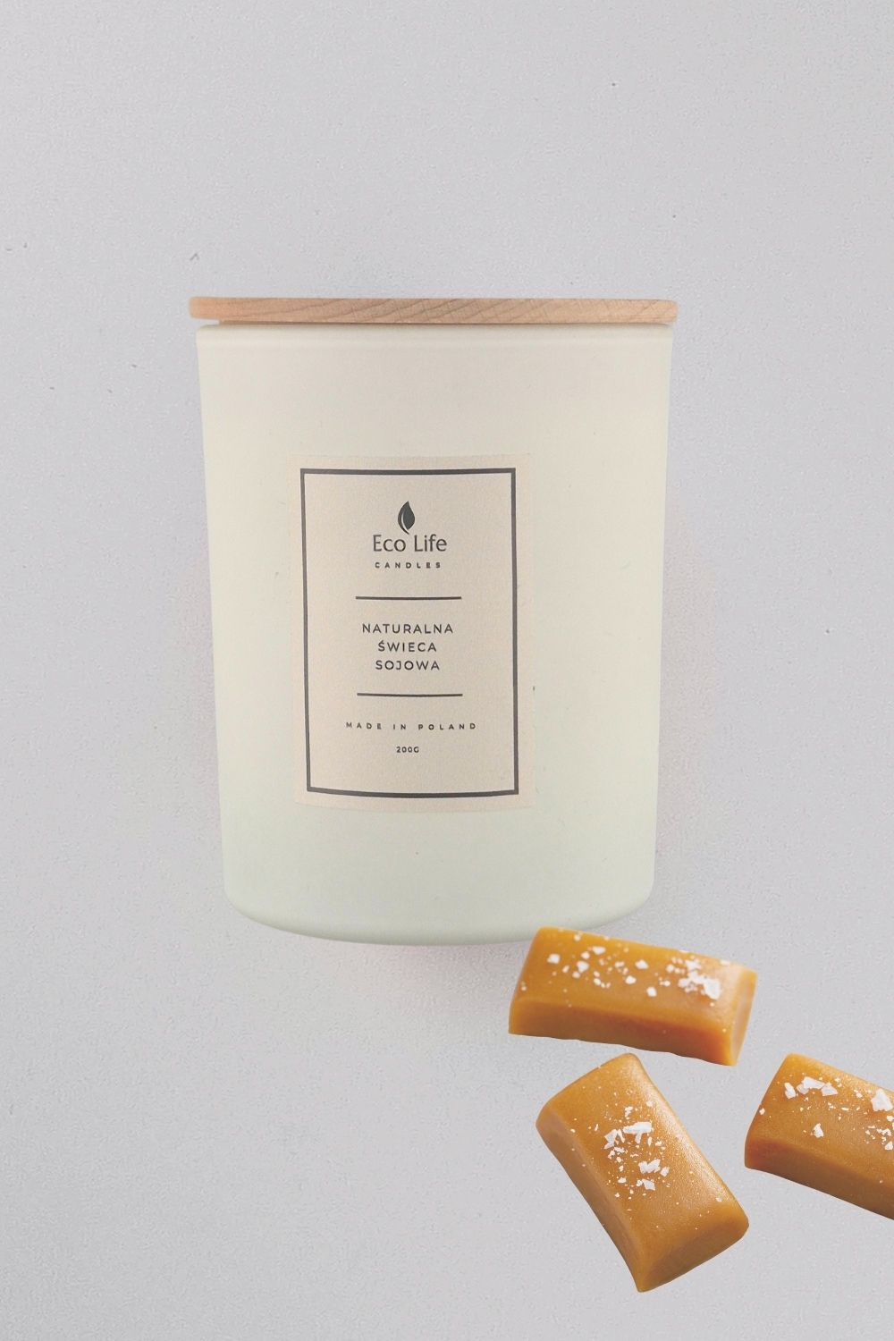 Świeca sojowa Eco Life Candles 280ml słony karmel