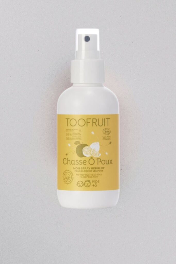 Spray ochronny do włosów dla dzieci, zapobiega nawrotowi wszawicy, Etap 4, 125 ml, Toofruit