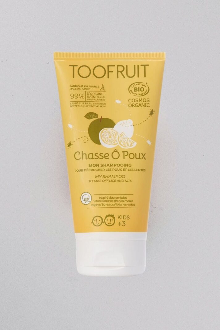 Szampon na wszy dla dzieci, dokładnie oczyszcza włosy i skórę głowy, Etap 2, 150ml, Toofruit