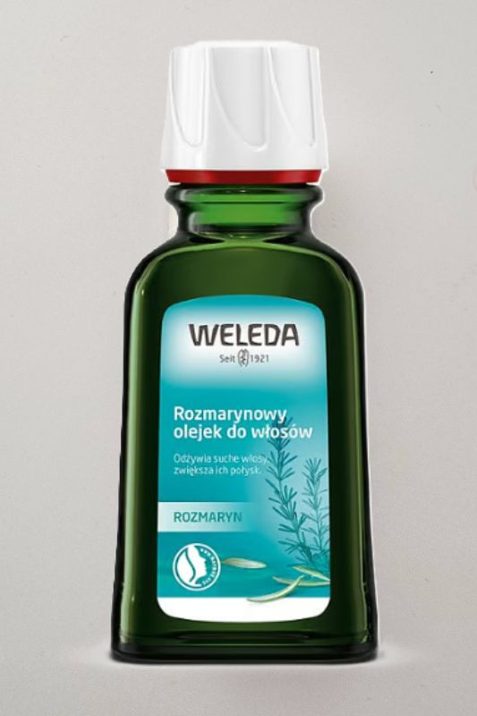 Naturalny olejek do włosów, Weleda, Rozmarynowy